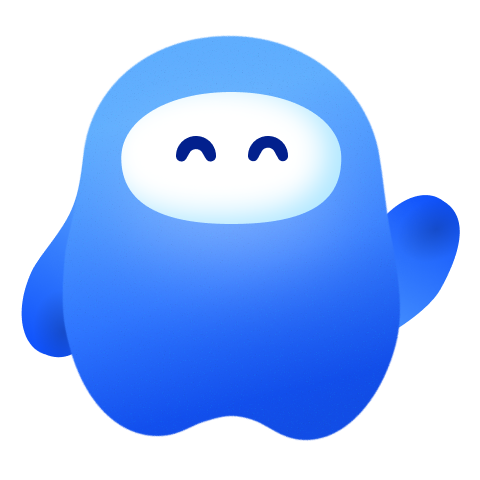 スマホの前で手を上げるBloo