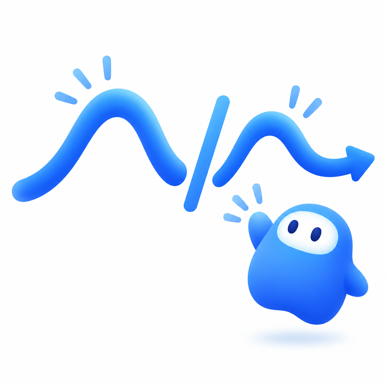 声の抑揚を示す曲線とBloo