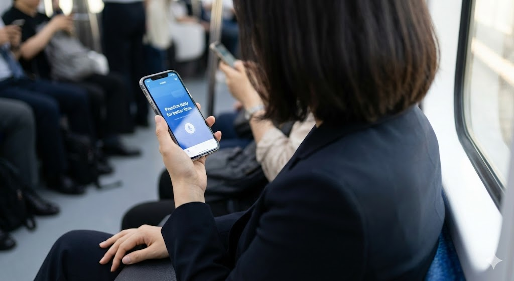 출근 시간에도 영어 말하기 연습이 가능한 Speak